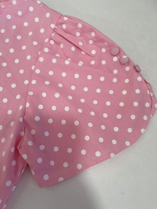Pijama Pilar Estampa Poá Rosa - Imagem 4
